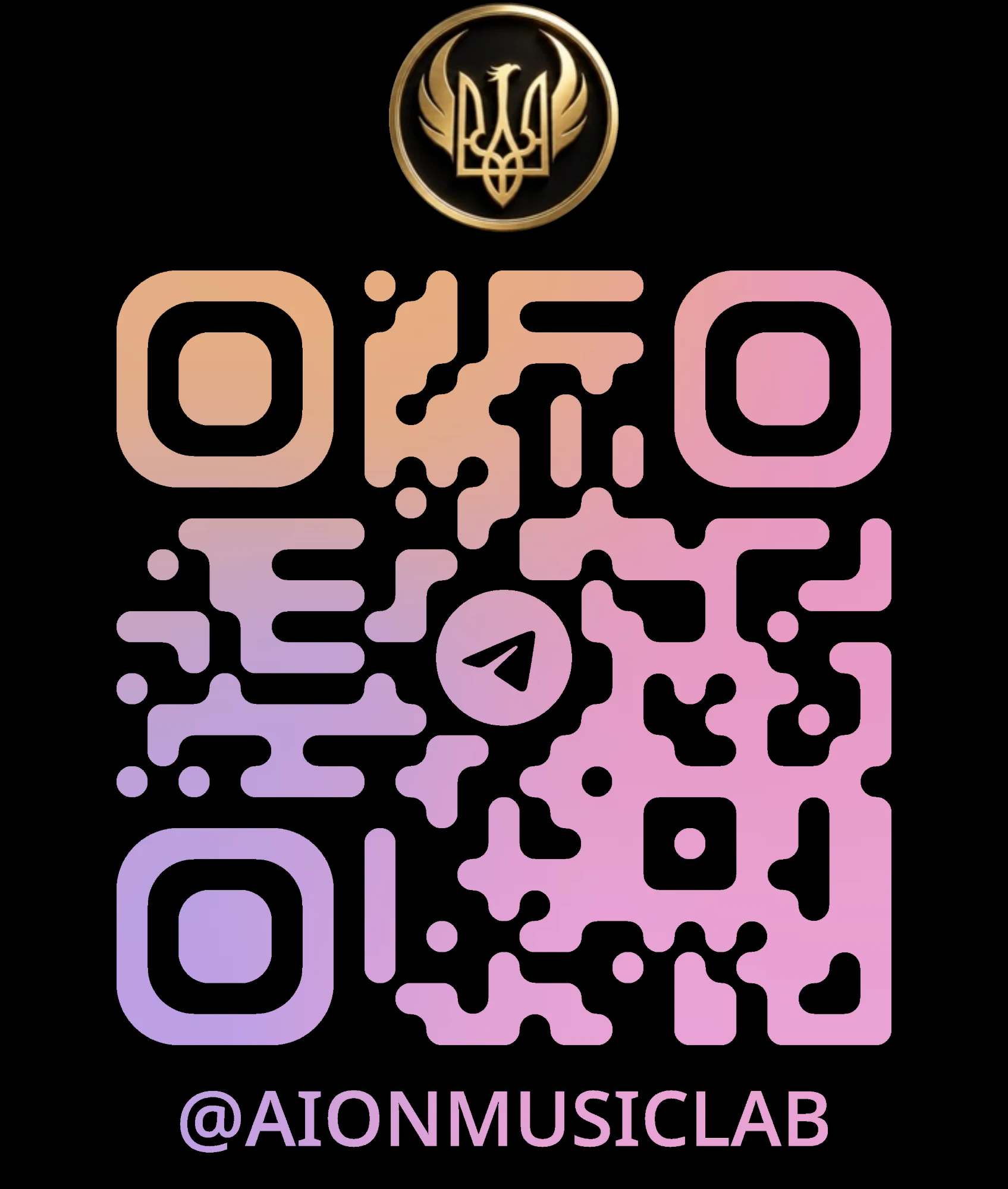 QR code — scan to join AION Music Lab on Telegram